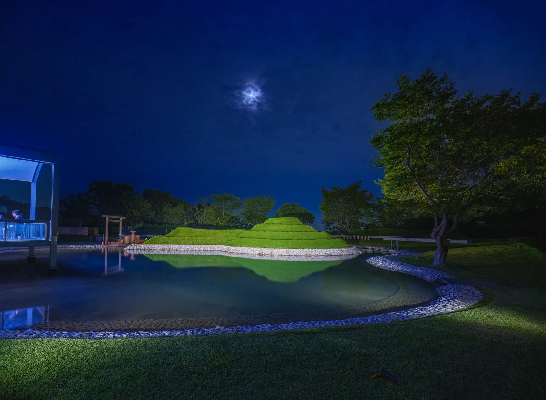 LANDSCAPE — Hill at night